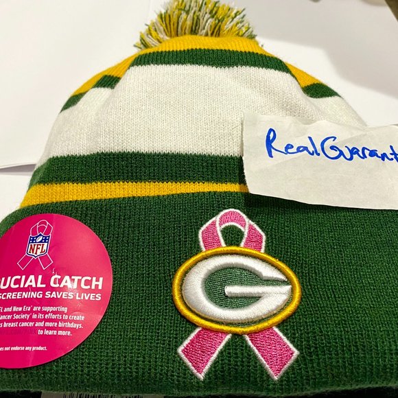 Nwt 100% RARE New Era 2013 Green Bay Packers BCA Crucial Catch Sport Knit Hat